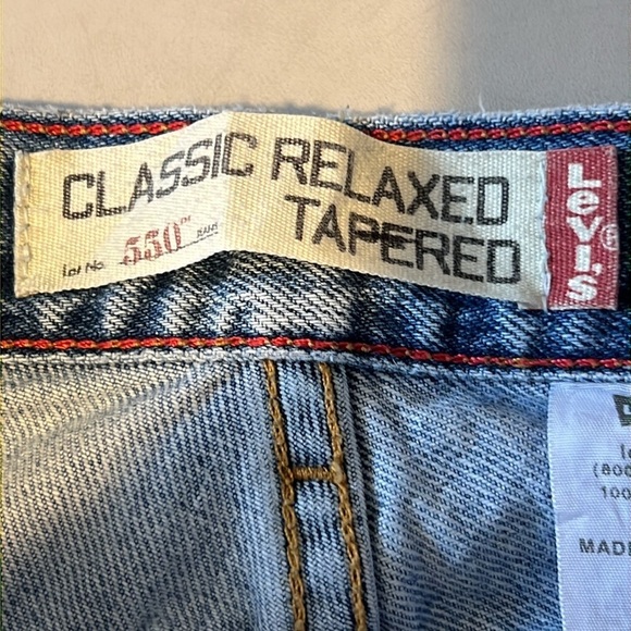 Levi’s Vintage 505 Classic Relaxed Tapered Jeans Size 14 L - Picture 7 of 13